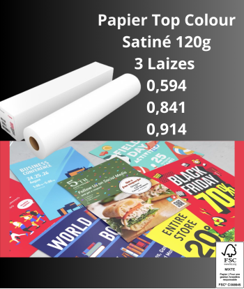 Papier Top Colour FSC 120gr 100m - LFM091