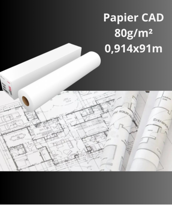 Papier CAD jet d'encre 80gr 91m - IJM015N