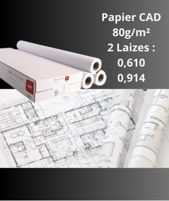 Papier CAD jet d'encre 80gr 50m - IJM015N