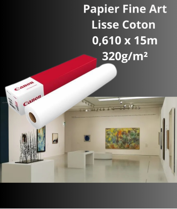 Papier Fine Art Lisse Coton 320gr 15m - IJM272C