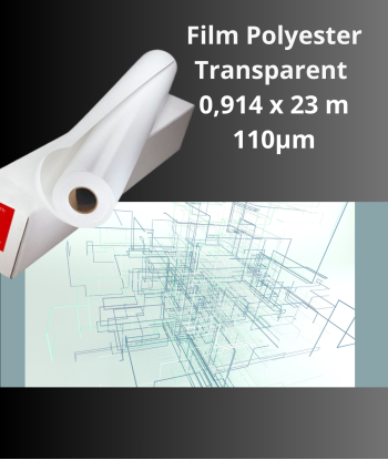 Film Polyester Transparent 110µm 23m - IJM332