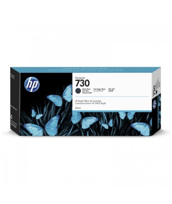 HP 730 cartouche d'encre Noir Mat original 300ml HP Designjet