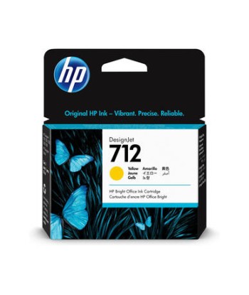 HP 712 cartouche d'encre Yellow original HP Designjet