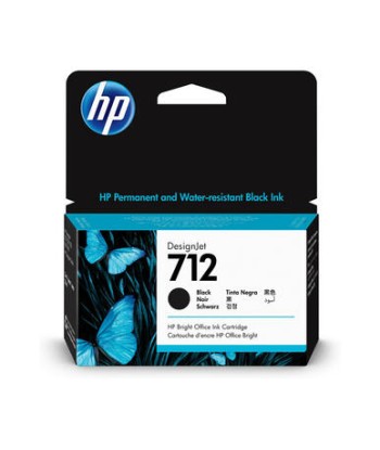 HP 712 cartouche d'encre Noir original HP Designjet