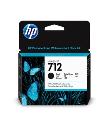 HP 712 cartouche d'encre Noir original 80ml HP Designjet