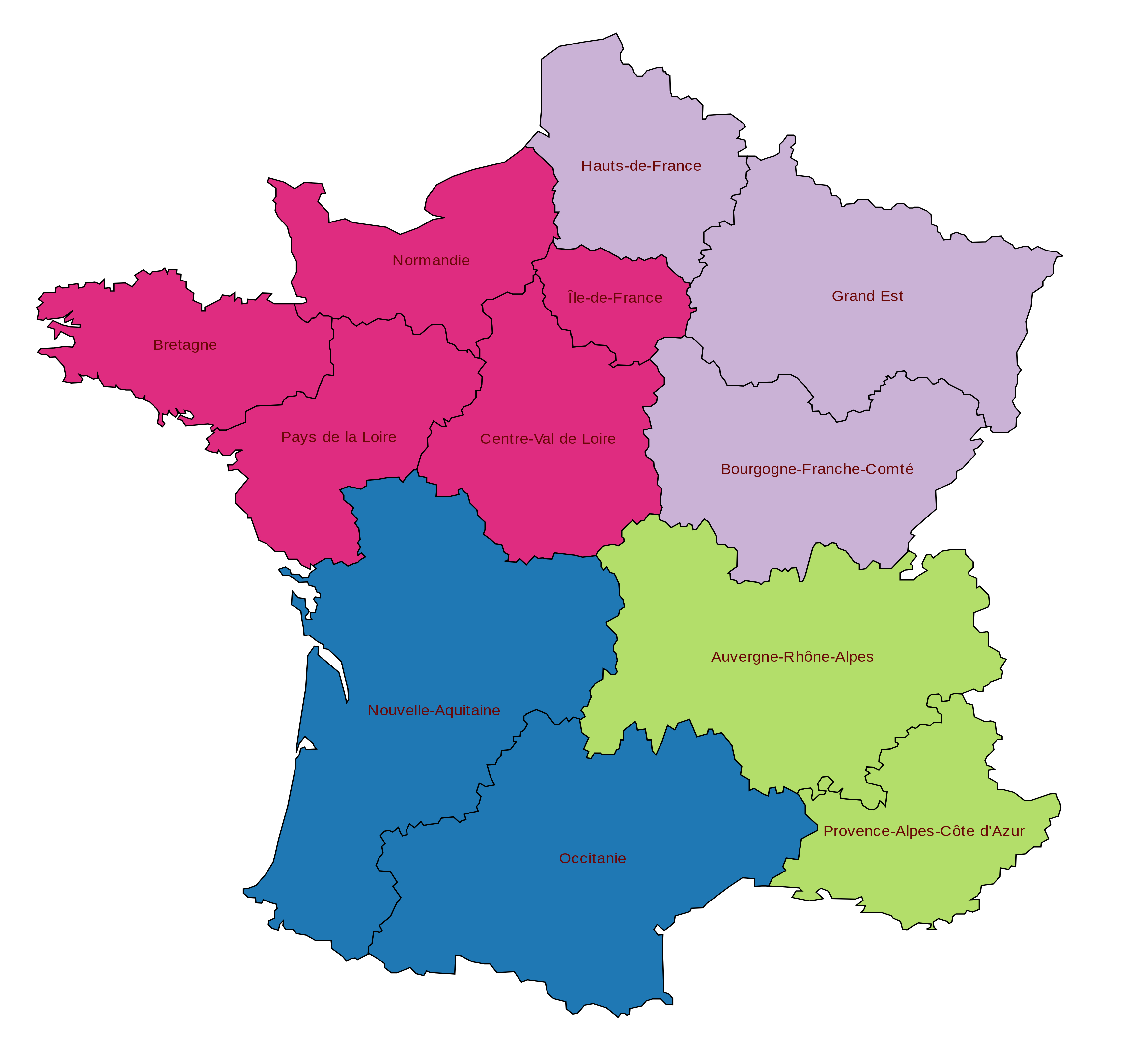 Carte de France des intervenants Les Traceurs de l'Ouest